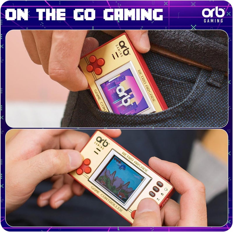 Thumbs Up Mini Retro Games Console, 150 in-Built Games, 8-Bit Retro Gaming Handheld Console, 1.8” Full Colour LCD Screen Pocket Console, Immersive Sound Games Console - ThumbsUp! - Image 5